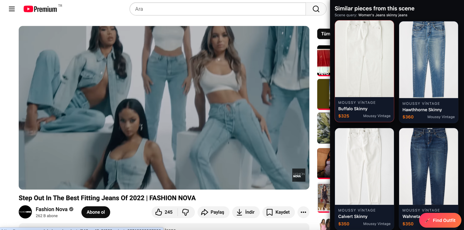 MoveShe Chrome Extension preview